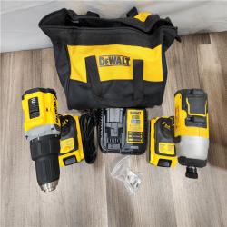 AS-IS DEWALT ATOMIC 20-Volt MAX Lithium-Ion Cordless Combo Kit (2-Tool) with (2) 2.0Ah Batteries, Charger and Bag