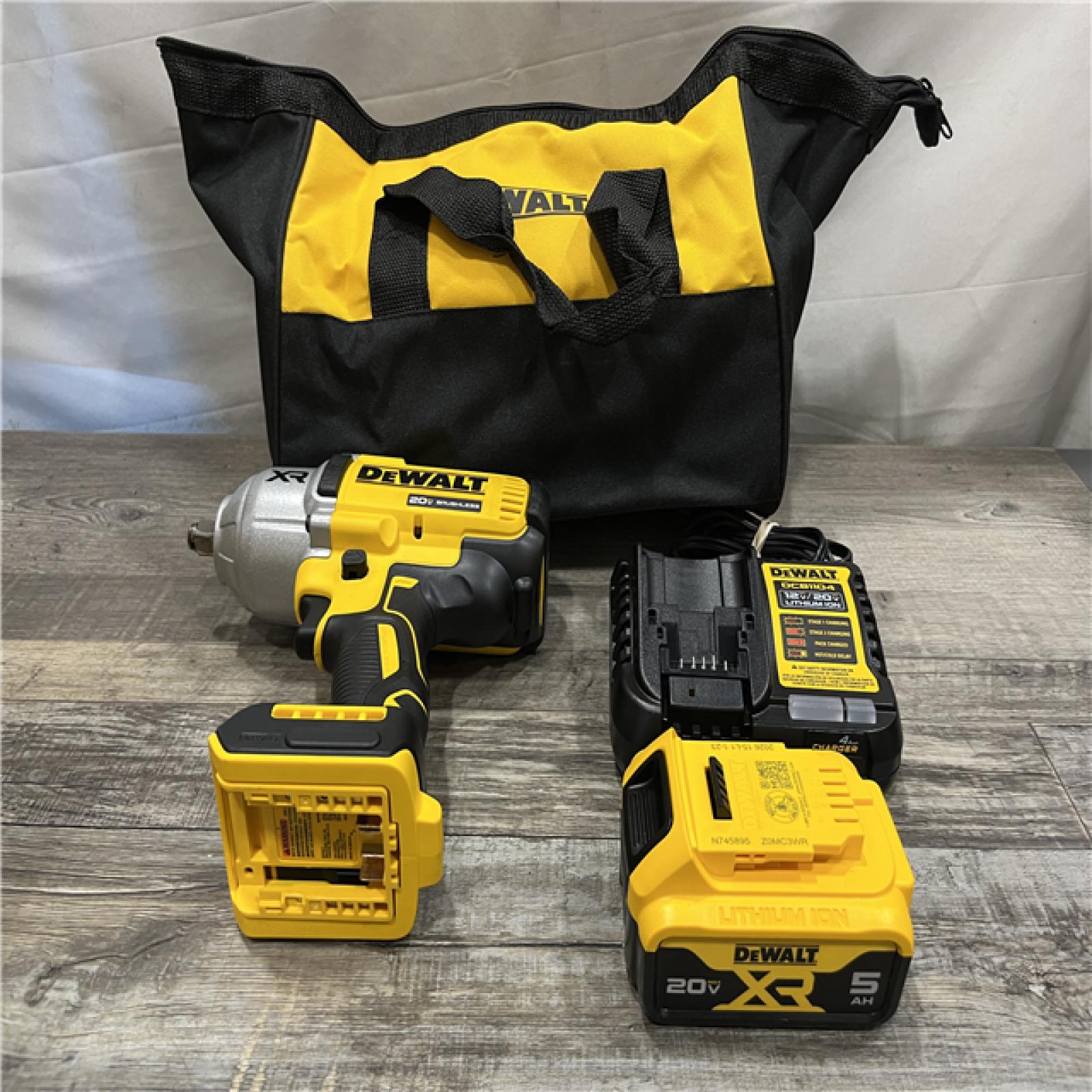 AS-IS DEWALT 20V MAX Lithium-Ion Cordless 1/2 in. Impact Wrench Kit