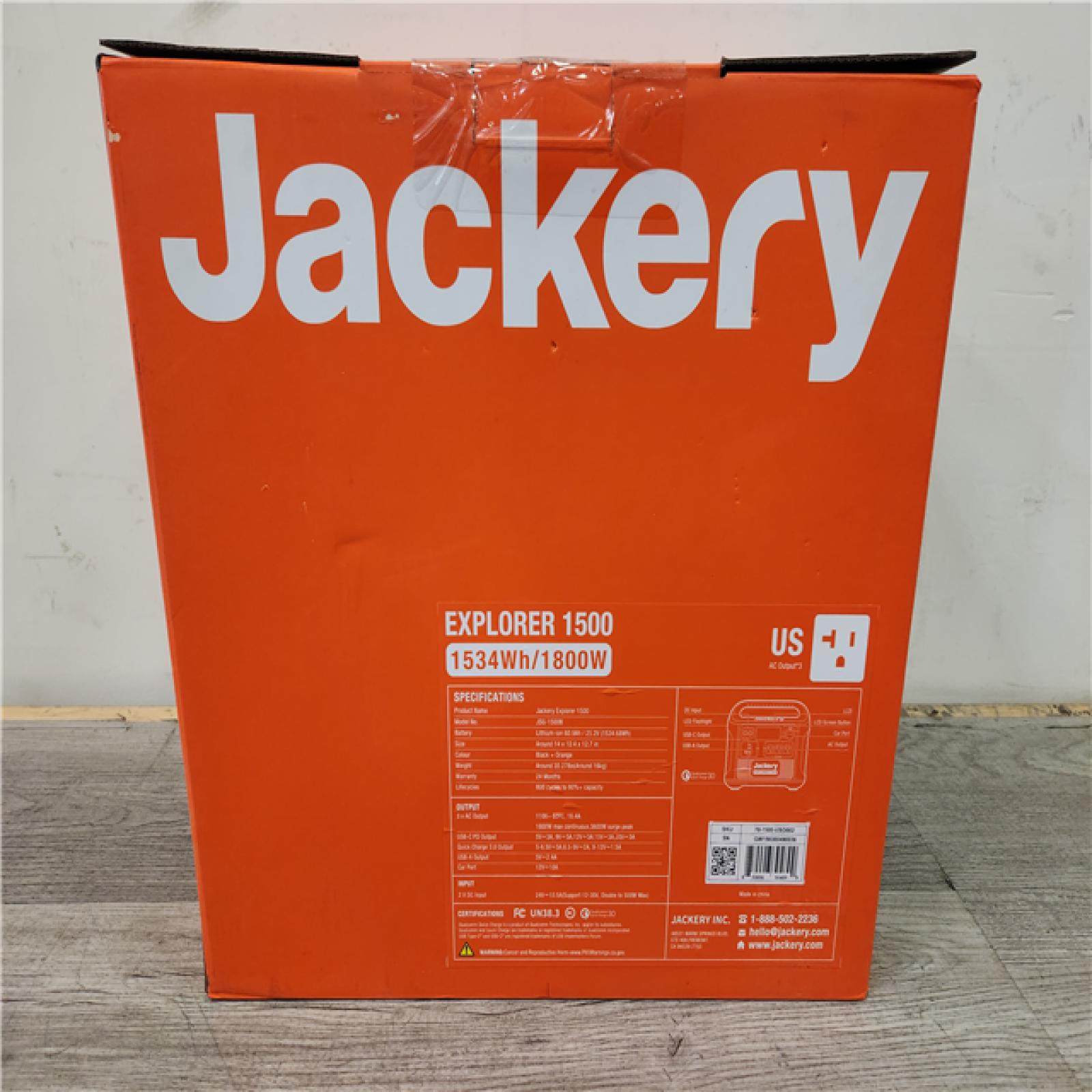 Phoenix Location NEW Jackery Explorer 1500, 1534Wh/1800W Model No. JSG-1500B