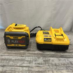 AS-IS DEWALT 20V/60V MAX FLEXVOLT Lithium-Ion 9.0Ah Battery and Charger Starter Kit