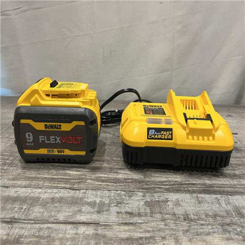 AS-IS DEWALT 20V/60V MAX FLEXVOLT Lithium-Ion 9.0Ah Battery and Charger Starter Kit
