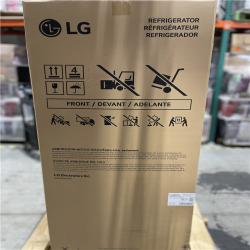 DALLAS LOCATION - LG - 20.2 Cu. Ft. Top-Freezer Refrigerator - Stainless Steel