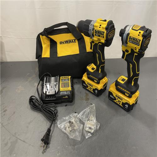 AS-IS DEWALT 20V MAX XR Hammer Drill and ATOMIC Impact Driver 2 Tool Cordless Combo Kit