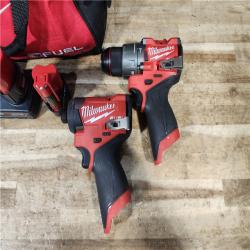 HOUSTON LOCATION - AS - IS Milwaukee 2 Tool Combo Kit W/ (2) Battery & Charger