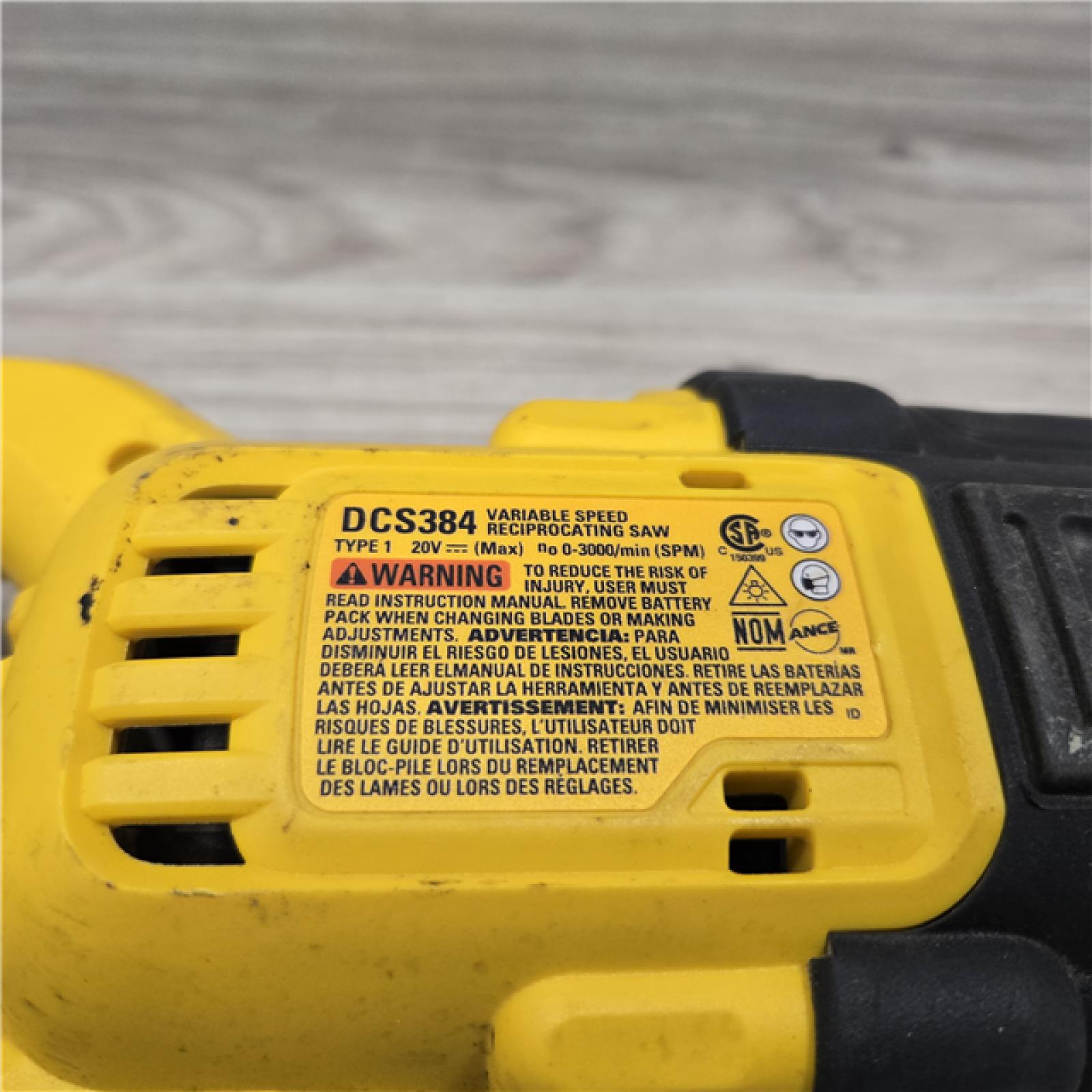 AS-IS DeWalt 20V MAX XR Cordless Reciprocating Saw (Tool-Only)
