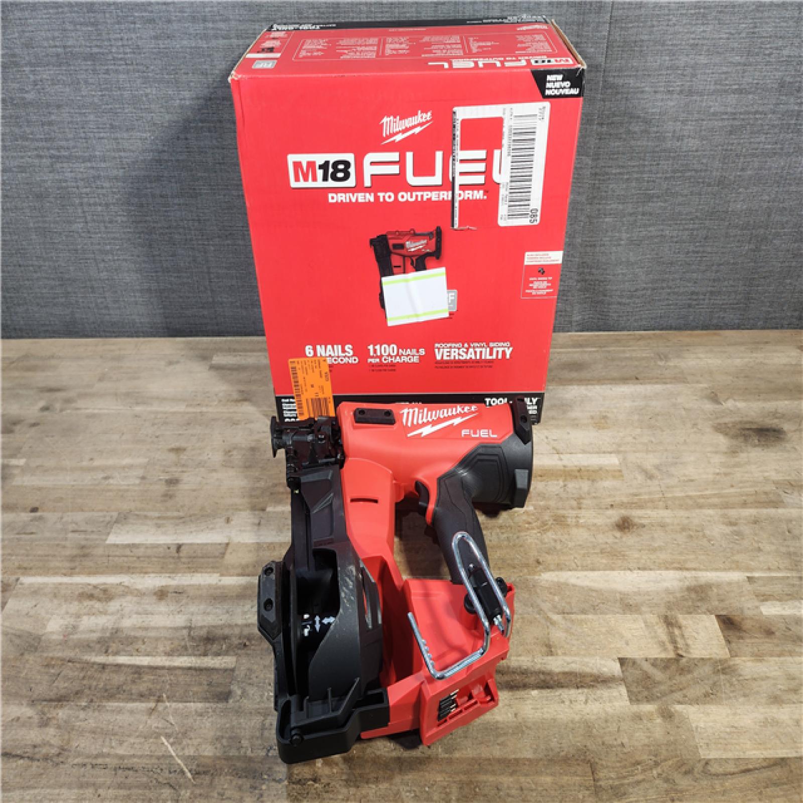 HOUSTON LOCATION - AS-IS Milwaukee M18 FUEL Coil Roofing Nailer (TOOL ONLY)