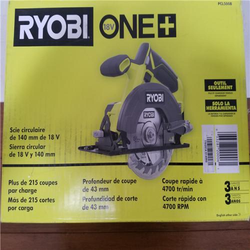 California NEW Ryobi One+ 18V 5-1/2 Circular Saw