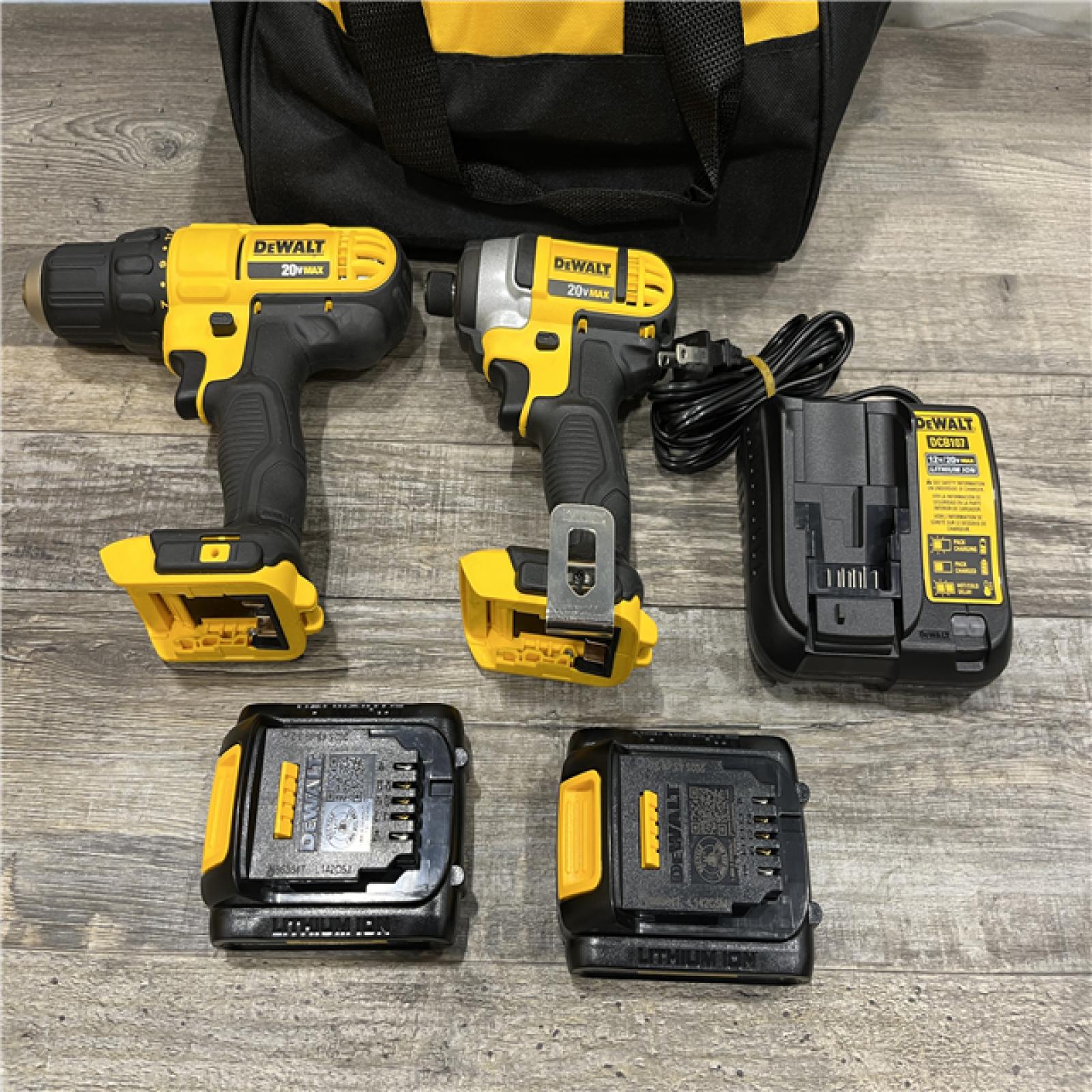 AS-IS DEWALT 20V MAX Cordless Drill/Impact 2 Tool Combo Kit