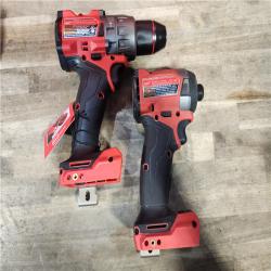 HOUSTON LOCATION - AS-IS MILWAUKEE FUEL 18V Lithium-Ion Brushless Cordless Hammer Drill and Impact Driver Combo Kit
