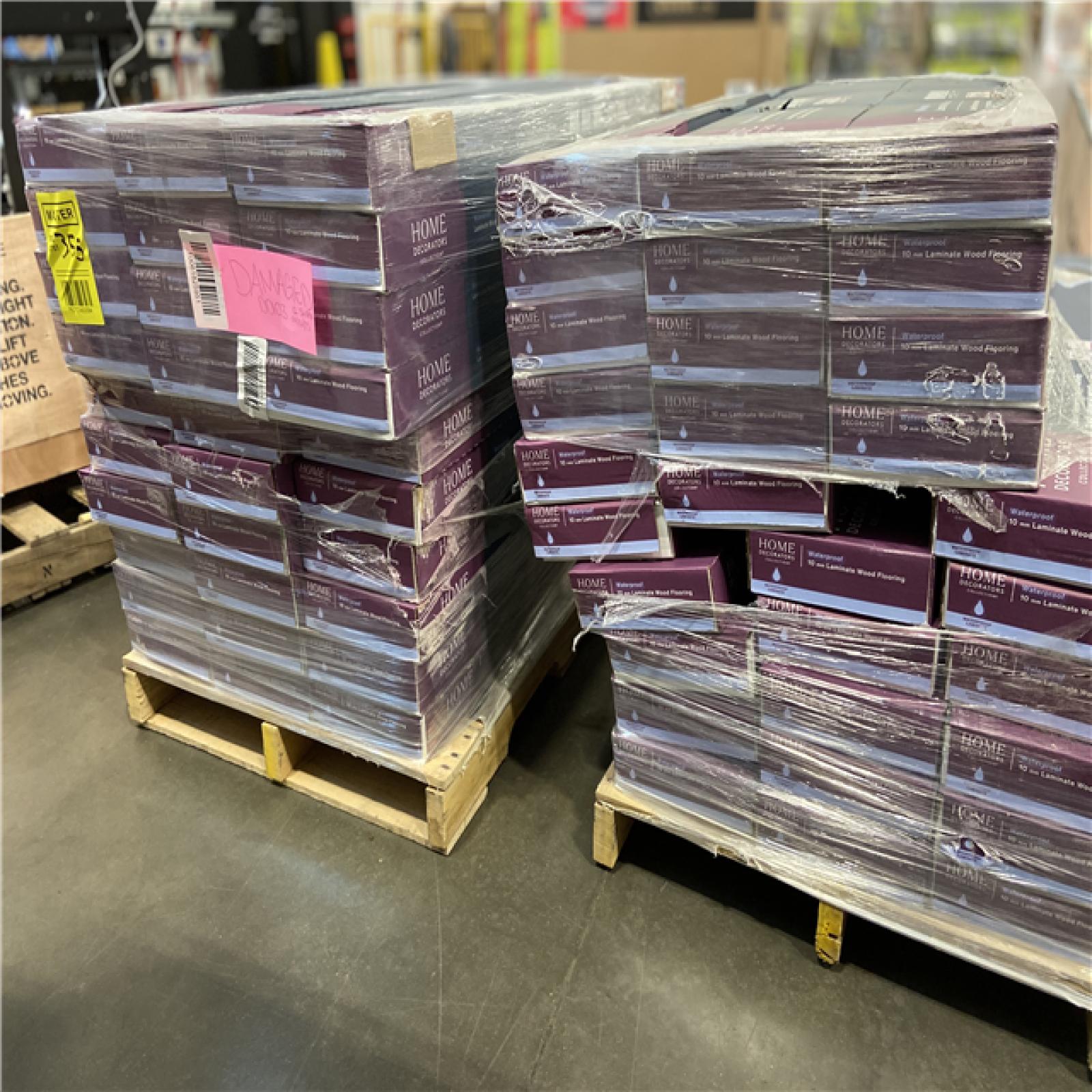 DALLAS LOCATION - Home Decorators Collection Rockwater Oak 10mm T X 8 in W Waterproof Laminate Flooring (18.60 sq. ft./case) 60 (CASES) 2 PALLETS