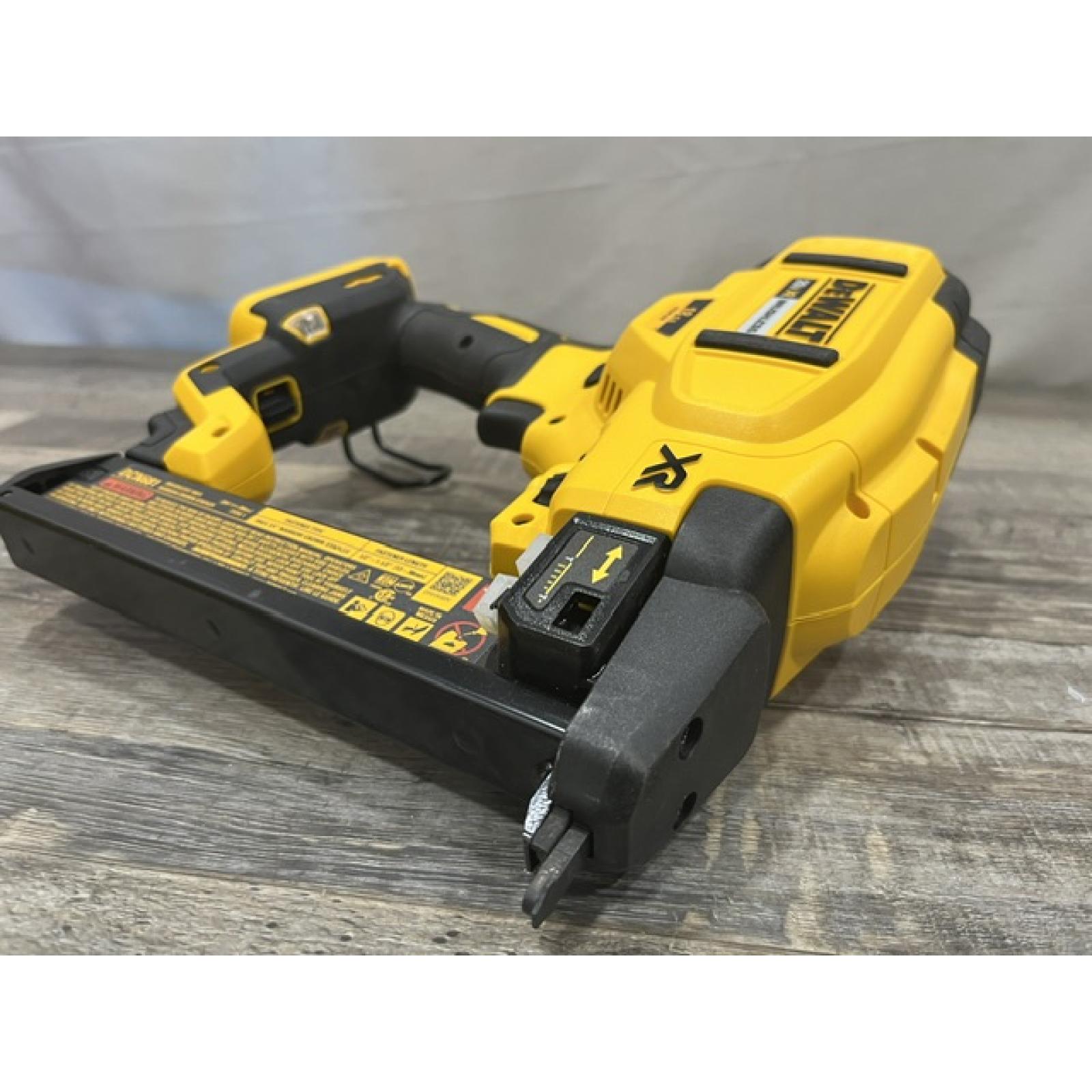 AS-IS DEWALT Cordless 18-Gauge Narrow Crown Stapler (Tool Only)