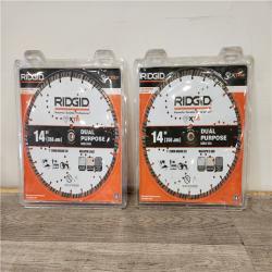 Phoenix Location RIDGID 14 in. Dual Purpose XTR Diamond Blade (2-Pack)