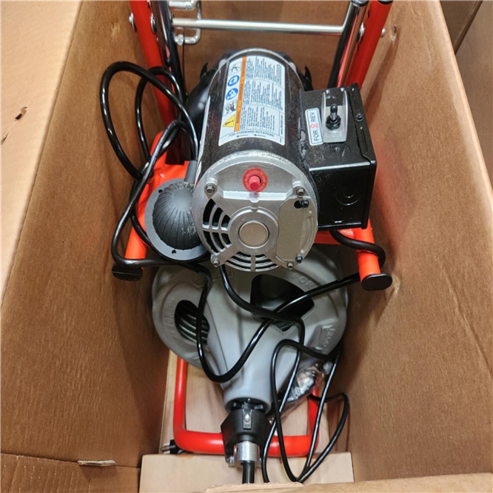 Phoenix NEW RIDGID K-400 Drain Cleaning Snake Auger 120-Volt Drum Machine with C-32IW 3/8 in. x 75 ft. Cable (No Tool Set & Gloves)