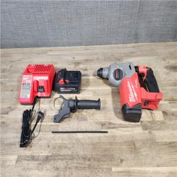 HOUSTON LOCATION - AS-IS Milwaukee M18 FUEL 18V Lithium-Ion Brushless Cordless 1 in. SDS-Plus Rotary Hammer W/ BATTERY & CHARGER