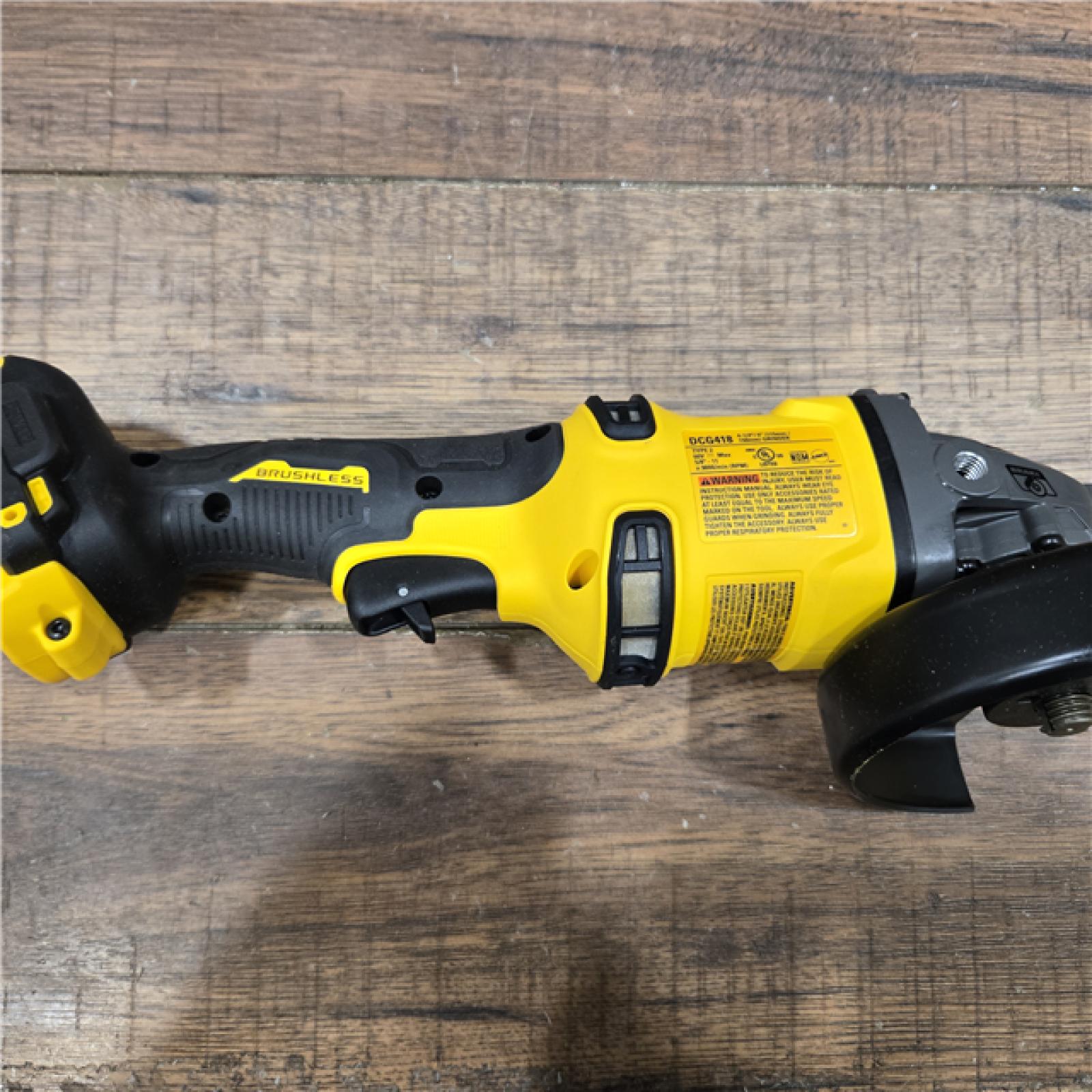 AS-IS DEWALT 60V MAX Cordless Brushless 4.5 in. to 6 in. Small Angle Grinder with Kickback Brake (Tool Only)
