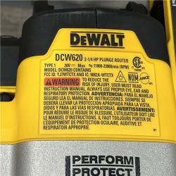 AS-IS DEWALT 20V MAX XR 2-1/4 Peak HP Brushless Cordless Plunge Router (Tool Only)