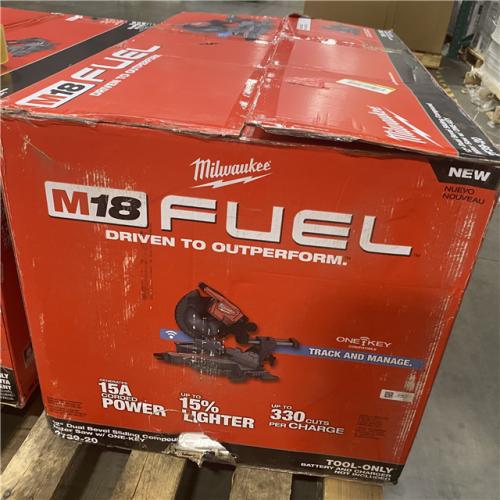 As-Is- Milwaukee M18 FUEL Brushless Cordless 12 in. Dual Bevel Sliding Compound Miter Saw (Tool Only)