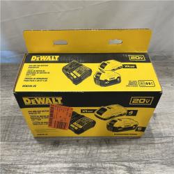 NEW - DEWALT 20V MAX Lithium-Ion Starter Kit with 4.0 Ah and 5.0 Ah Batteries and Charger