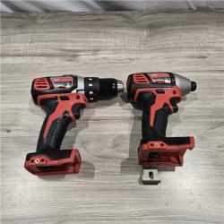 LIKE NEW! - Milwaukee 18V Cordless Brushed 2-Tool Drill/Driver and Impact Driver Kit