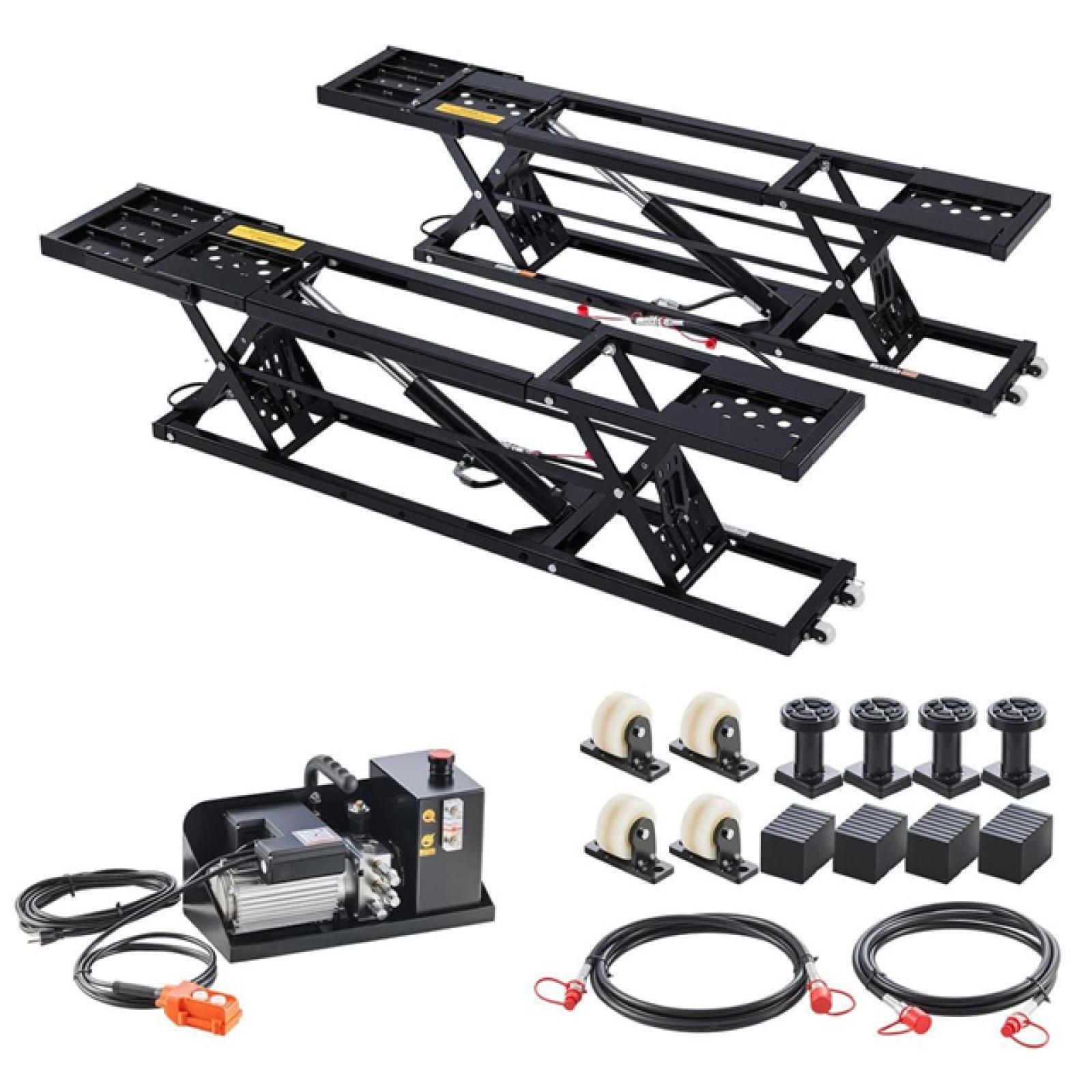Phoenix NEW SKYSHALO 9000 lbs. Portable Car Lift  Durable Steel Frame with 28 in. Max Height  120-Volt Power Unit and Rubber Pads for Garage