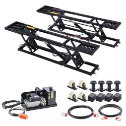 Phoenix NEW SKYSHALO 9000 lbs. Portable Car Lift  Durable Steel Frame with 28 in. Max Height  120-Volt Power Unit and Rubber Pads for Garage