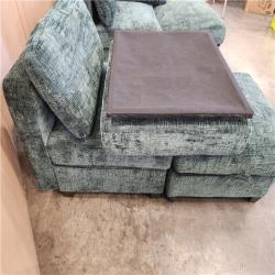 Phoenix AS-IS Green 4 Piece Sectional Sofa