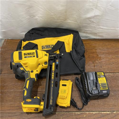 AS-IS DeWalt DCN660D1 20V 16 Gauge Cordless Angled Finish Nailer Kit W/ 2Ah Battery