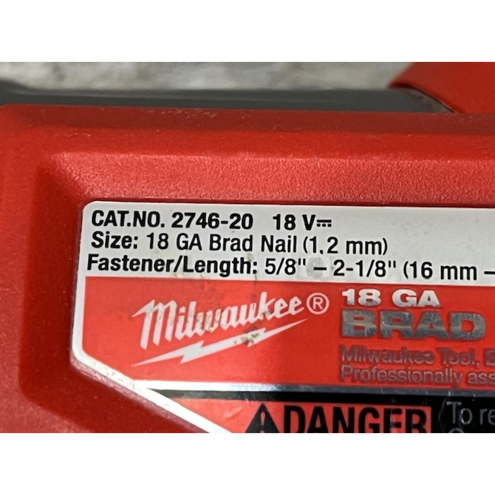 AS-IS Milwaukee FUEL 18-Volt Lithium-Ion Brushless Cordless Gen II 18-Gauge Brad Nailer (Tool-Only)