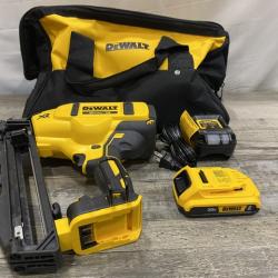 AS-IS DEWALT 20V MAX XR 16-Gauge Electric Cordless Angled Finishing Nailer Kit