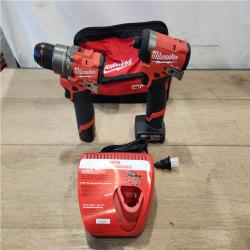AS-IS- Milwaukee 12V Brushless Hammer Drill and Impact Driver Combo Kit