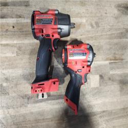 HOUSTON LOCATION - AS-IS MILWAUKEE 2 TOOL COMBO KIT W/ (2) BATTERY & CHARGER