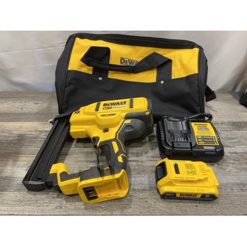 AS-IS DEWALT 20V MAX XR Lithium-Ion Cordless 18-Gauge Narrow Crown Stapler Kit