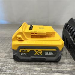 AS-IS DEWALT 20V MAX XR POWERSTACK Lithium-Ion Battery Starter Kit with 3.5Ah Battery and Charger