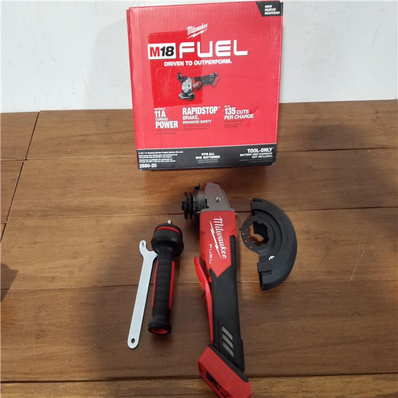 California NEW Milwaukee 4-1/2/5 Braking Grinder Paddle Switch  No-Lock (Tool Only)