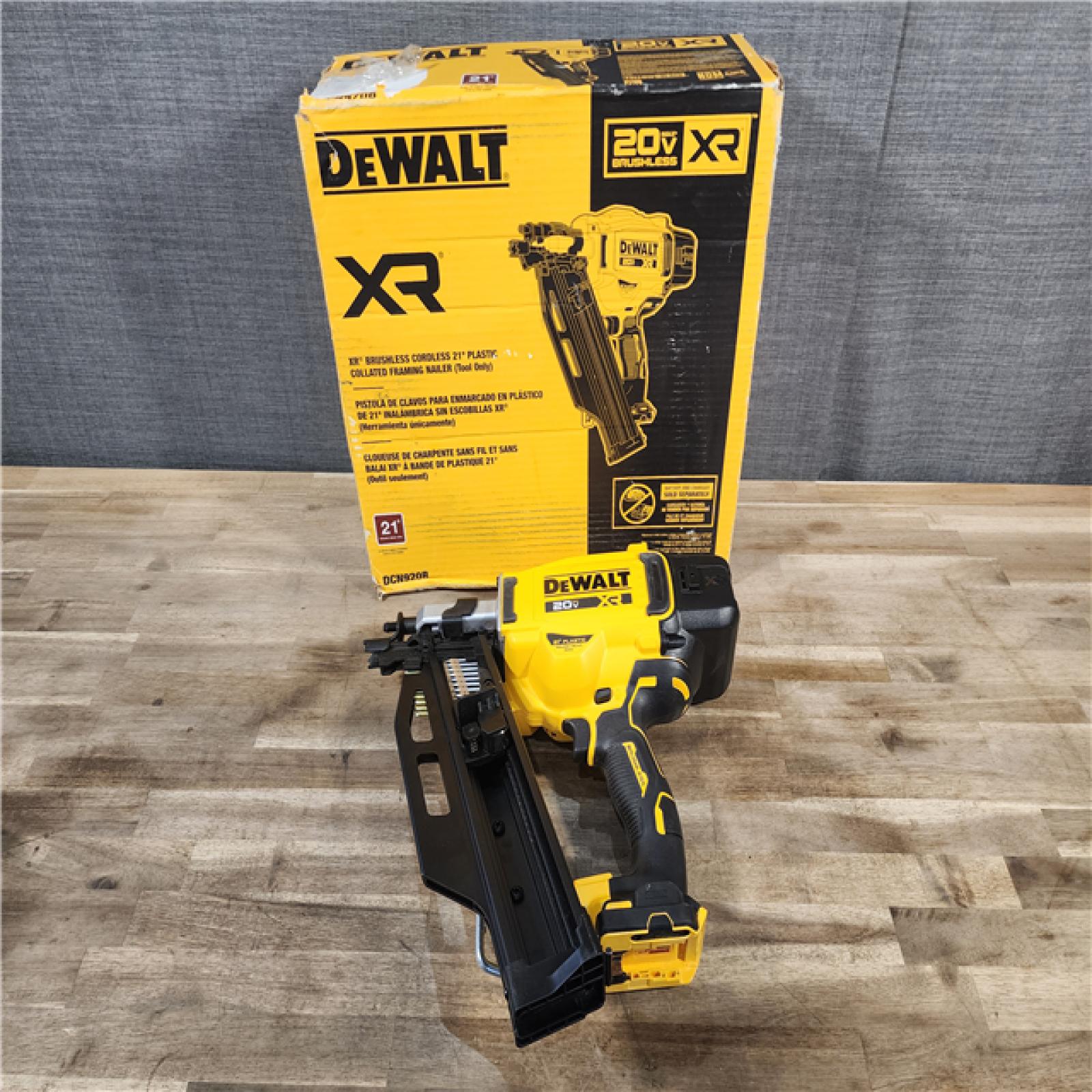 HOUSTON LOCATION - AS-IS DEWALT 20-Volt 21° Cordless Framing Nailer (Tool-Only)
