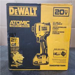 Phoenix NEW DEWALT Atomic 20V Max Lithium-Ion Brushless Cordless Compact 1/4 in. Impact Driver Kit with 2.0Ah Battery and Charger