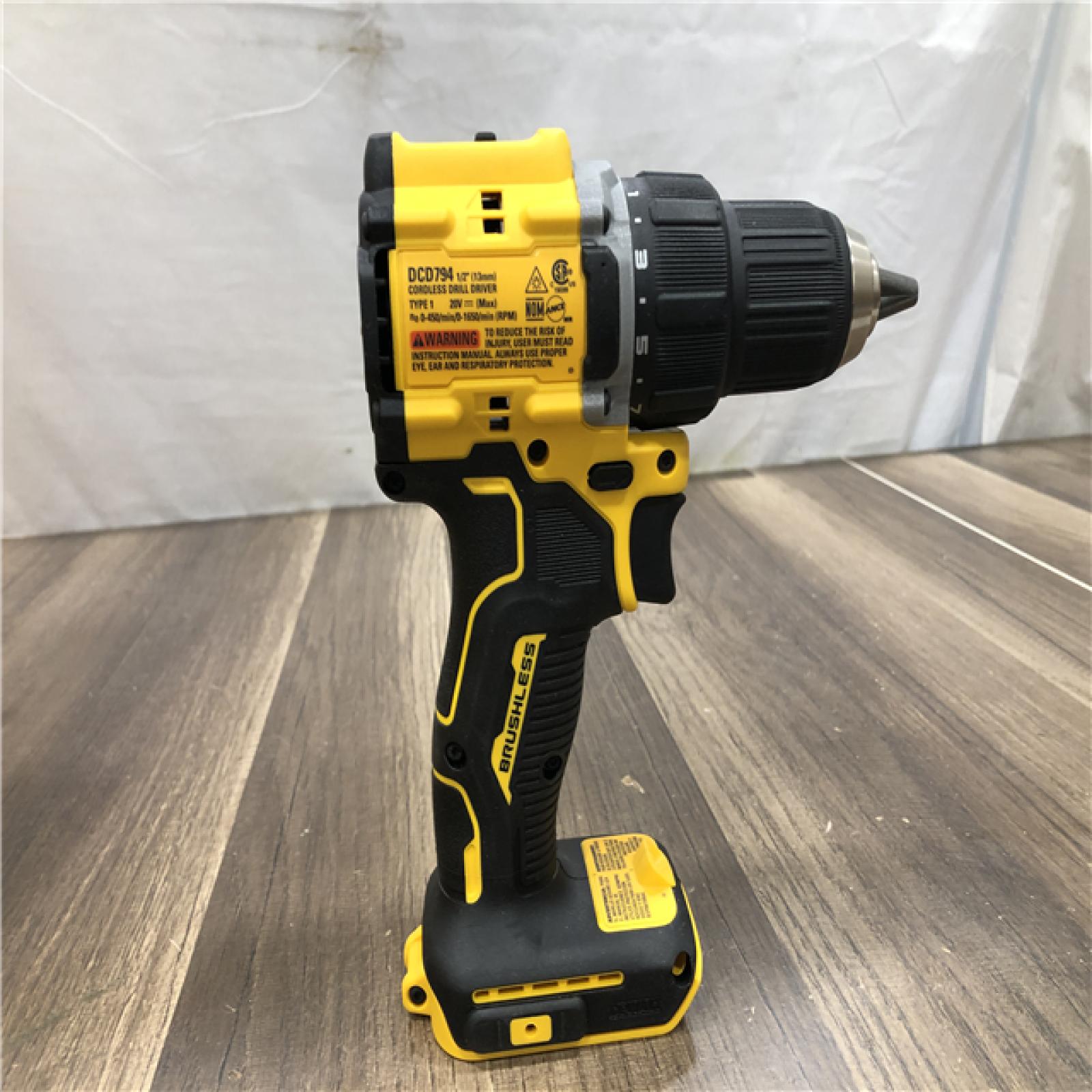 AS-IS DEWALT ATOMIC 20-Volt MAX Brushless Cordless 1/2 in. Drill Driver (Tool-Only)