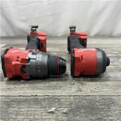 AS-IS Milwaukee FUEL 18V Lithium-Ion Brushless Cordless Hammer Drill and Impact Driver Combo Kit