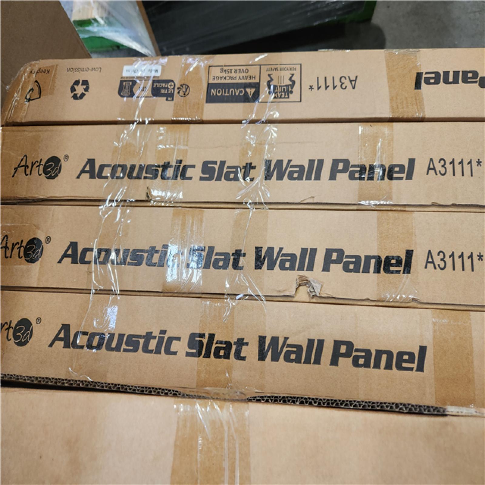 Phoenix NEW Art3dwallpanels Gray 0.83in. x 2 ft. x 4 ft. Slat MDF Acoustic Decorative Wall Paneling  3D Fluted Sound Absorbing Panel(372sq.ft./12 Case)