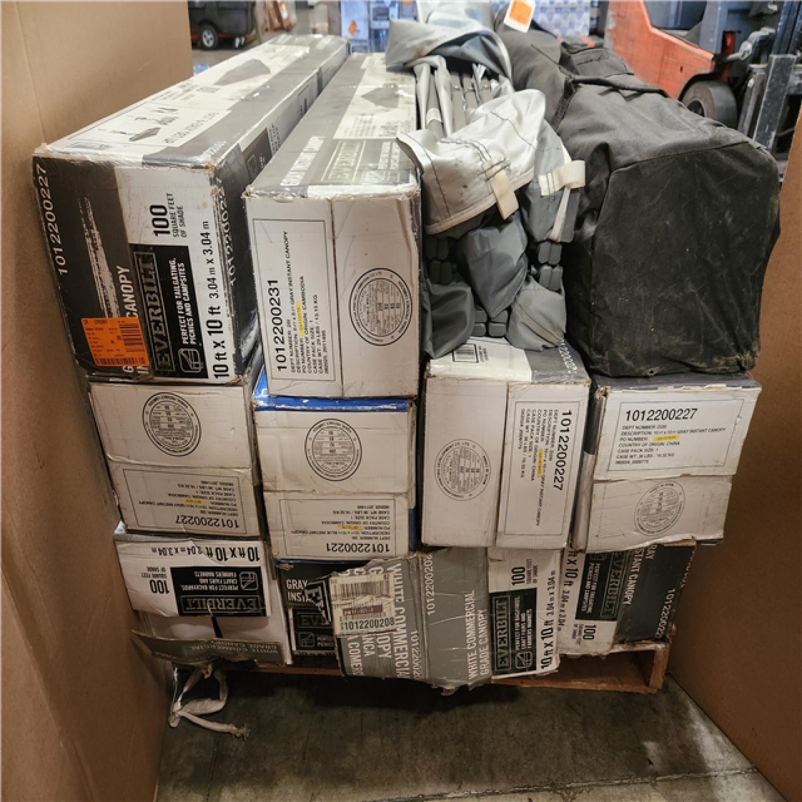 Phoenix AS-IS Mixed Everbilt Instant Canopy Pop Up Tent Pallet of 12