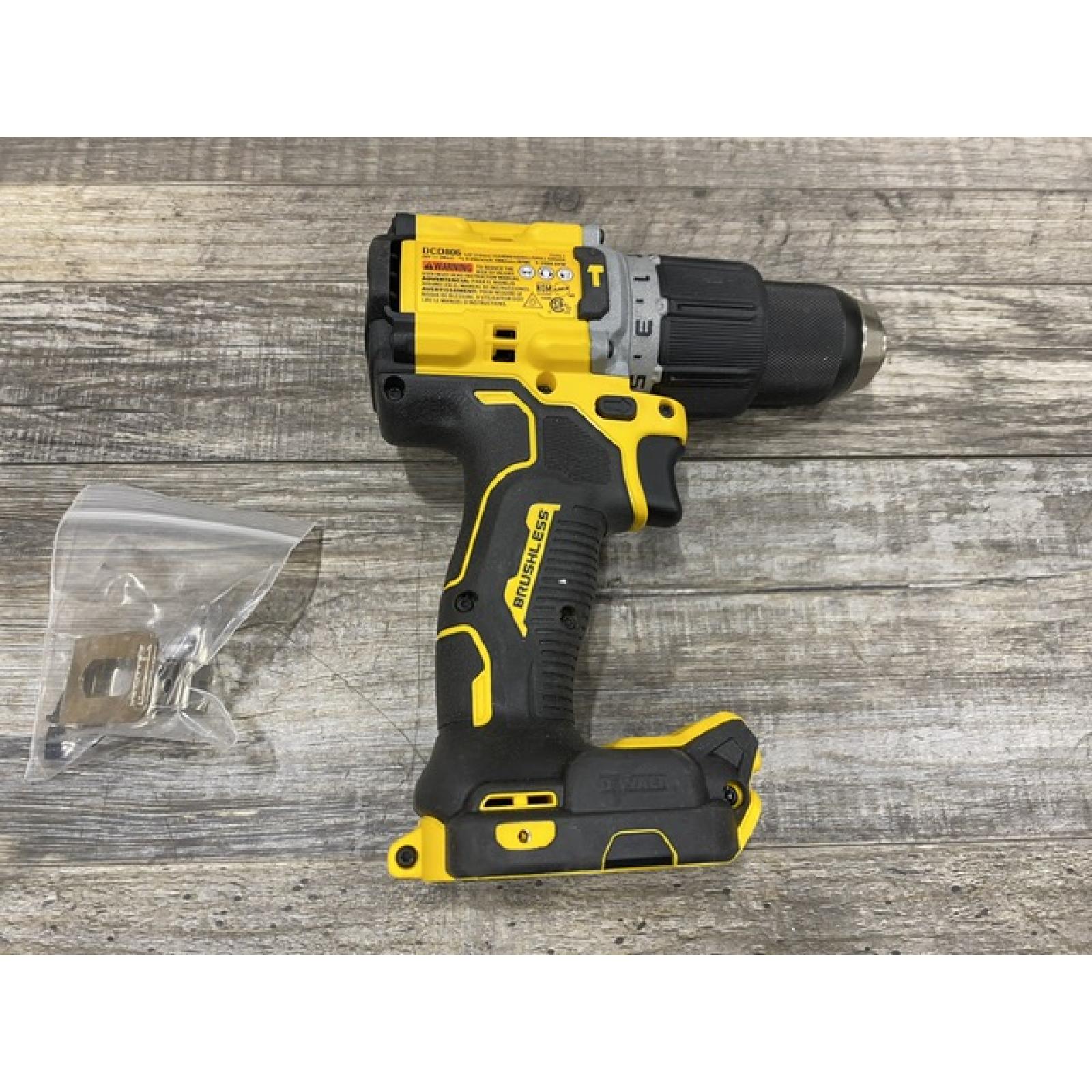 AS-IS DEWALT 20V XR Brushless Cordless 1/2 in. Hammer Drill (Tool-Only)