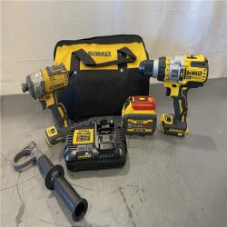 AS-IS - DEWALT 20V MAX Cordless Brushless Hammer Drill/Driver 2 Tool Combo Kit