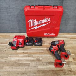 HOUSTON LOCATION - AS-IS Milwaukee FUEL 18V Lithium-Ion Brushless Cordless Hammer Drill and Impact Driver Combo Kit