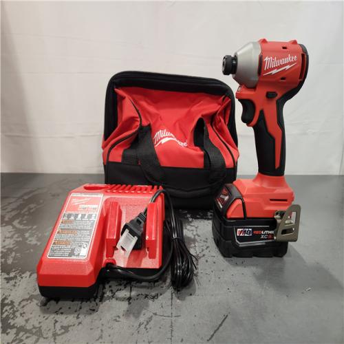 AS-IS- Milwaukee FUEL 18V Lithium-Ion Brushless Cordless 1/2 in. Impact Wrench w/Friction Ring Kit