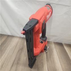 AS-IS- MILWAUKEE FUEL 18V Cordless 18-Gauge 1/4 in. Narrow Crown Stapler (Tool-Only)