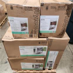 Phoenix Location StyleWell 80 Qt. Brown Woodgrain Cooler with Black Pallet (8-Total)
