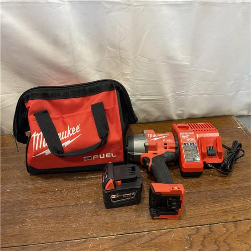 AS-IS Milwaukee M18 1/2 in. Cordless Brushless High Torque Impact Wrench Kit (Battery & Charger)