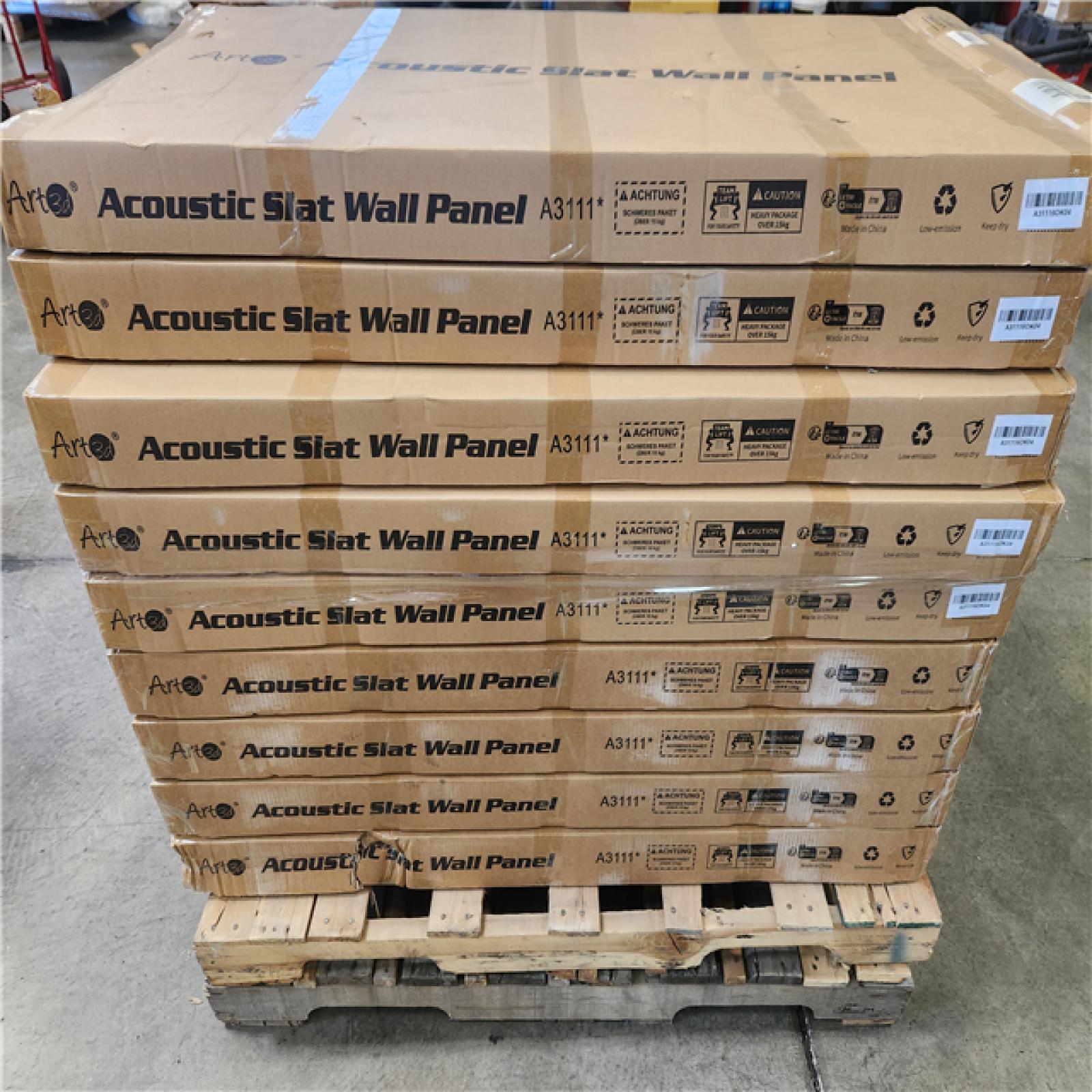 Phoenix NEW Art3dwallpanels 0.83 in. x 2 ft. x 4 ft. Dark Oak Slat MDF Acoustic Decorative Wall Paneling  3D Sound Absorbing Panel(372 sq. ft./12 Case)