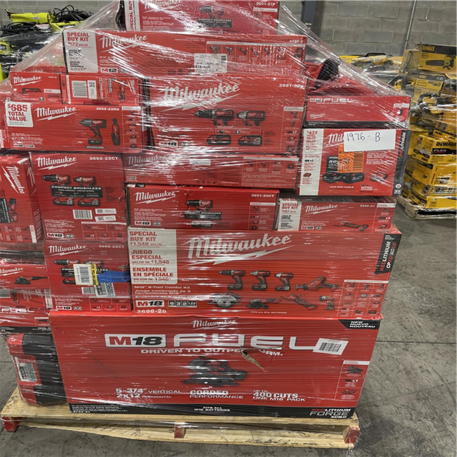 Pittston Location As-Is Power Tools Partial Truckload (10 pallets) 1976-B