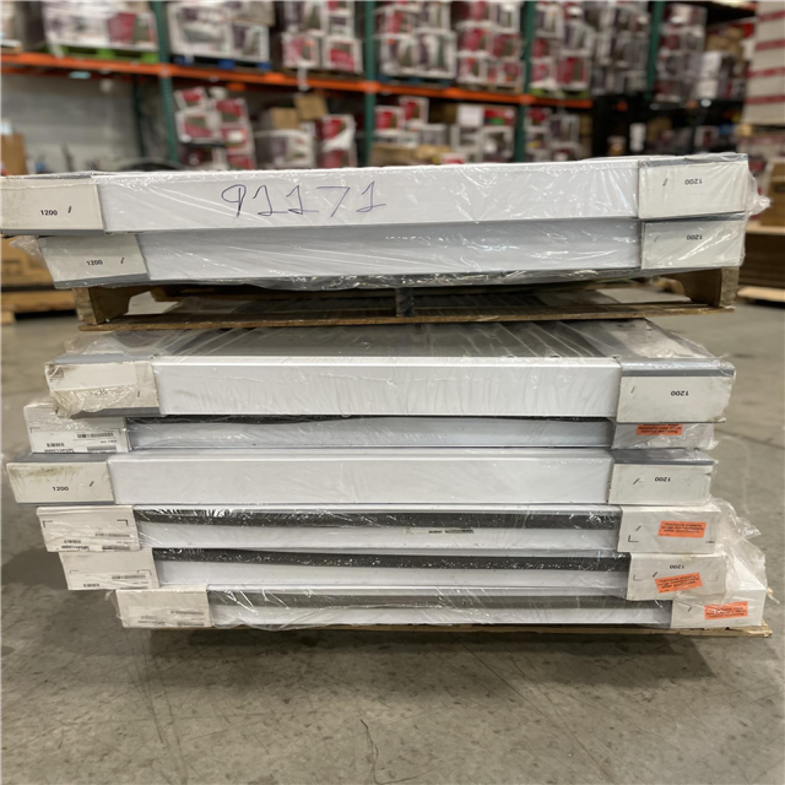 DALLAS LOCATION - 32 in. x 54 in. 50 Series White Single Hung Low-E Argon Glass Vinyl Replacement Window  Screen Incl PALLET-(8 UNITS)